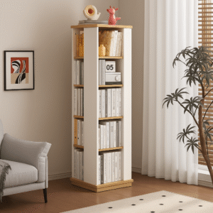 Kệ sách gỗ nhiều tầng thiết kế tối giản tiện