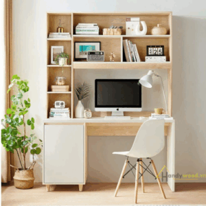 Bàn học kết hợp giá sách tiện dụng BHS109