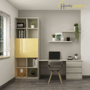 Kệ sách kết hợp bàn làm việc sang trọng KS104