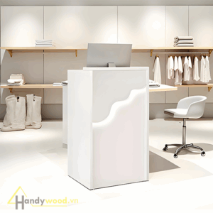 Quầy thu ngân nhỏ gọn tinh tế QTN107