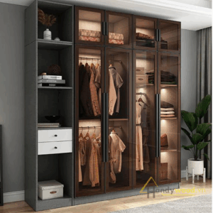 Tủ áo cánh kính phòng ngủ sang trọng TA110