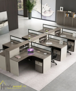 Bàn nhân viên kiểu dáng chữ L độc đáo BNV107