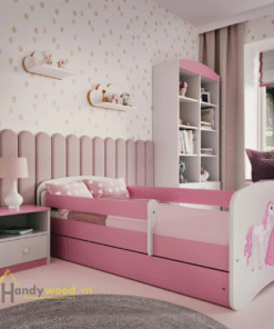 Giường trẻ em kiểu dáng điệu đà dành cho bé gái GTE105